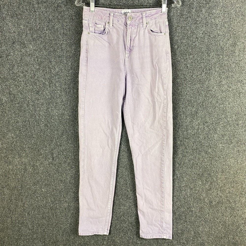 BDG Mom Jeans Women's 26x32 High Rise 100% Cotton‎ Light Purple